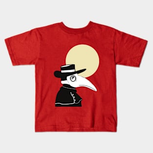 The Plague Doctor On a Bloody Night Kids T-Shirt